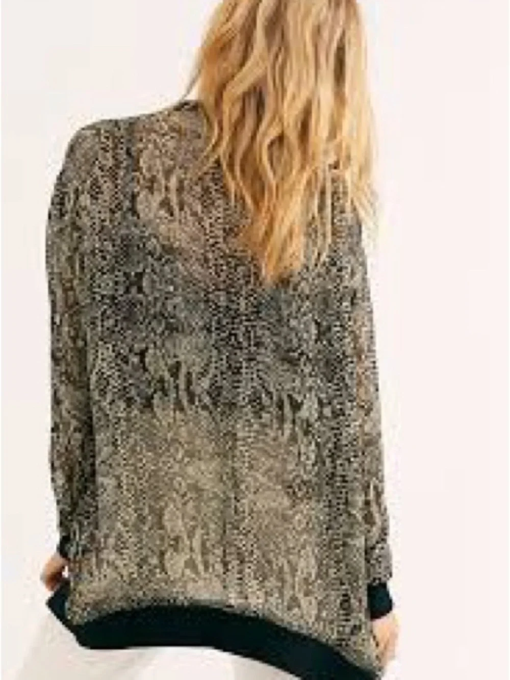 Free People Sheer Snake-Print Bomber Jacket - Black, Green